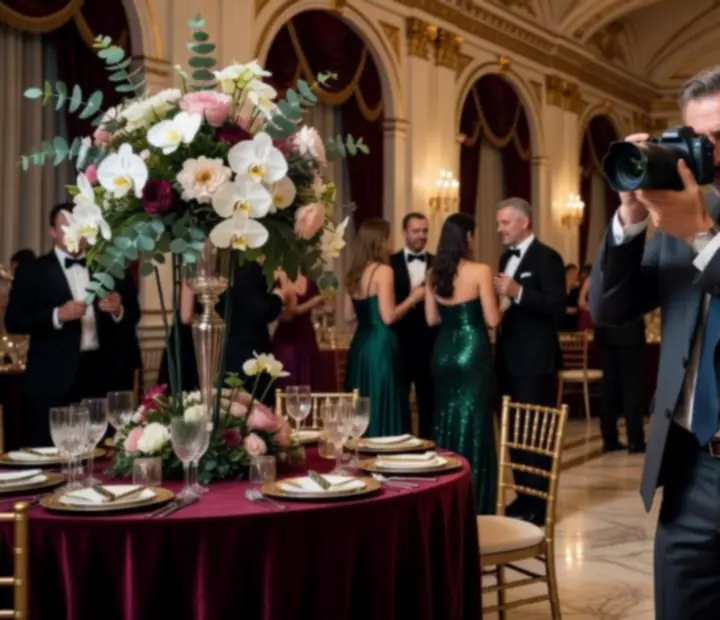 Profesjonalny fotograf eventowy Polvera Doria uwieczniający luksusowe wydarzenie